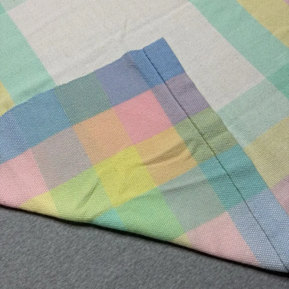 Vintage Crossnore School Inc Hand Woven Baby Blanket Pastel Crib Throw Americana